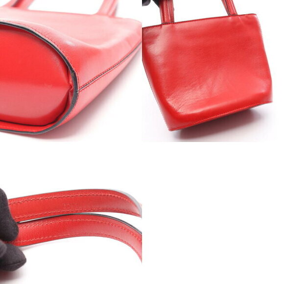 Celine Tote Handbag Leather Red - Picture 10 of 10